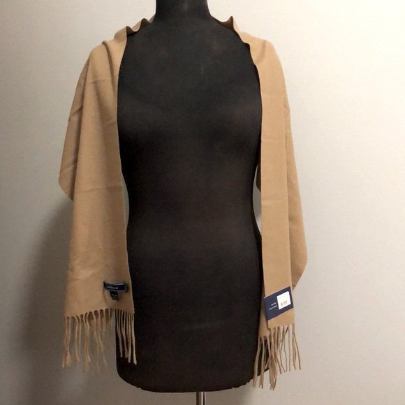 Croft & Barrow Tan Cashmere Scarf - Picture 3 of 6